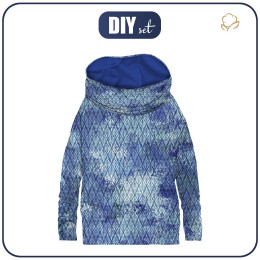 SNOOD SWEATSHIRT (FURIA) - WINTER BRAID (WINTER IS COMING) - looped knit fabric 