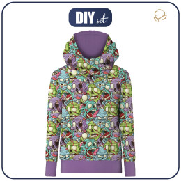HYDROPHOBIC HOODIE UNISEX - ZOMBIE - sewing set