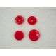 Snaps KAM, plastic fasteners 14mm - coral 10 sets