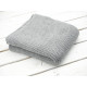 BLANKET / gray M - knitted panel