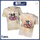 2-PACK - KID’S T-SHIRT - CUTE ANIMALS WZ.1 - sewing set