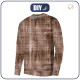 MEN’S SWEATSHIRT (OREGON) BASIC - ACID WASH PAT. 2 (brown) - sewing set