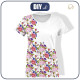 WOMEN’S T-SHIRT - ROSE FLOWERS PAT. 2 (BLOOMING MEADOW) - single jersey