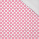 WHITE DOTS / pink - single jersey with elastane 