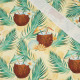 COCONUTS AND PALM TREES - single jersey with elastane 