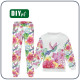 Children's tracksuit (MILAN) - HUMMINGBIRDS AND FLOWERS pat. 2 - sewing set