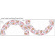  FLOWERS (pat. 7) / white - circle skirt panel
