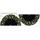 FLOWERS (pattern no. 8) / black - circle skirt panel