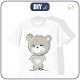 KID’S T-SHIRT- BEAR (mint) / Heart -  single jersey