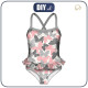 Girl's swimsuit - BUTTERFLIES PINK 86-92
