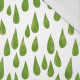 BIG DROPS (green) / white - single jersey with elastane 