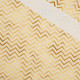 GOLDEN ZIGZAGS (GOLDEN OCEAN) / beige - single jersey with elastane 