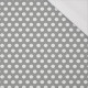 WHITE DOTS / grey - single jersey with elastane 