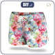 Women’s boardshorts - WILD ROSE PAT. 3 (IN THE MEADOW) - sewing set