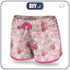 Women’s boardshorts - ROSE GARDEN / pink - sewing set