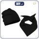 KID'S CAP AND SCARF (CLASSIC) - B-99 BLACK - sewing set