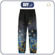 CHILDREN'S SOFTSHELL TROUSERS (YETI) - BUTTERFLIES / gold - sewing set