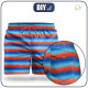 Men's swim trunks - STRIPES / surfing - sewing set