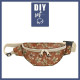 HIP BAG - CHESTNUT LEAVES (AUTUMN IN THE FOREST) / Choice of sizes