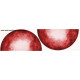 SPECKS (red) - circle skirt panel 