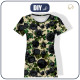 WOMEN’S T-SHIRT - BLACK ROSES - single jersey ITY