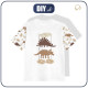 KID’S T-SHIRT - BROWN DINOSAURS PAT. 4 - single jersey