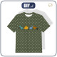KID’S T-SHIRT - COLORFUL DINOSAURS - Single Jersey ITY (104/110)