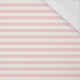 STRIPES 1x1 - acid ecru / acid pink - single jersey with elastane 