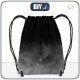 GYM BAG - SPECKS (grey) / black - sewing set