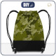 GYM BAG - CAMOUFLAGE PAT. 3 / olive - sewing set