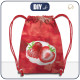 GYM BAG - STRAWBERRY - sewing set