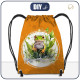 GYM BAG - WATERCOLOR FROG - sewing set