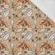 LEAVES AND ACORNS pat. 3 (AUTUMN IN THE FOREST) - single jersey with elastane 