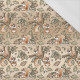 SQUIRRELS MIX (AUTUMN IN THE FOREST) - single jersey with elastane 