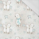 TEDDIES AND STARS / beige (MAGICAL CHRISTMAS FOREST) - single jersey with elastane 