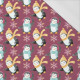 PENGUINS / SNOWFLAKES pat . 2 (CHRISTMAS PENGUINS) - single jersey with elastane 
