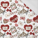 VALENTINE'S MIX PAT. 2 (CHECK AND ROSES) - single jersey with elastane 