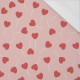 HEARTS (LOLLIPOPS) / pink (BEARS IN LOVE) - single jersey with elastane 