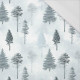 SNOWY TREES (WINTER IN THE MOUNTAINS) - single jersey with elastane 