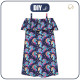 Bardot neckline dress (LILI) - FAIRY WORLD wz.1 (UNICORN) - sewing set
