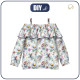 Bardot neckline blouse (VIKI) - FAIRY WORLD pat.7  - sewing set