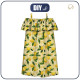 Bardot neckline dress (LILI) - LEMON wz.2 - sewing set