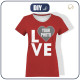 WOMEN'S T-SHIRT - LOVE  - WITH YOUR OWN PHOTO - sewing set