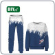 Children's tracksuit (MILAN) - FOOTBALL pat. 1 - sewing set