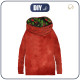 SNOOD SWEATSHIRT (FURIA) - RED SPECKS /  RED GARDEN (PARADISE GARDEN) - sewing set