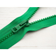 Plastic Zipper 5mm open-end 40cm - green B-27