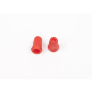 Plastic Cord Ends 17mm - RED