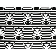 ZEBRAS / white - single jersey with elastane TE210