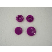 Snaps KAM, plastic fasteners 14mm - VIOLET 10 sets