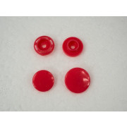 Snaps KAM, plastic fasteners 14mm - coral 10 sets